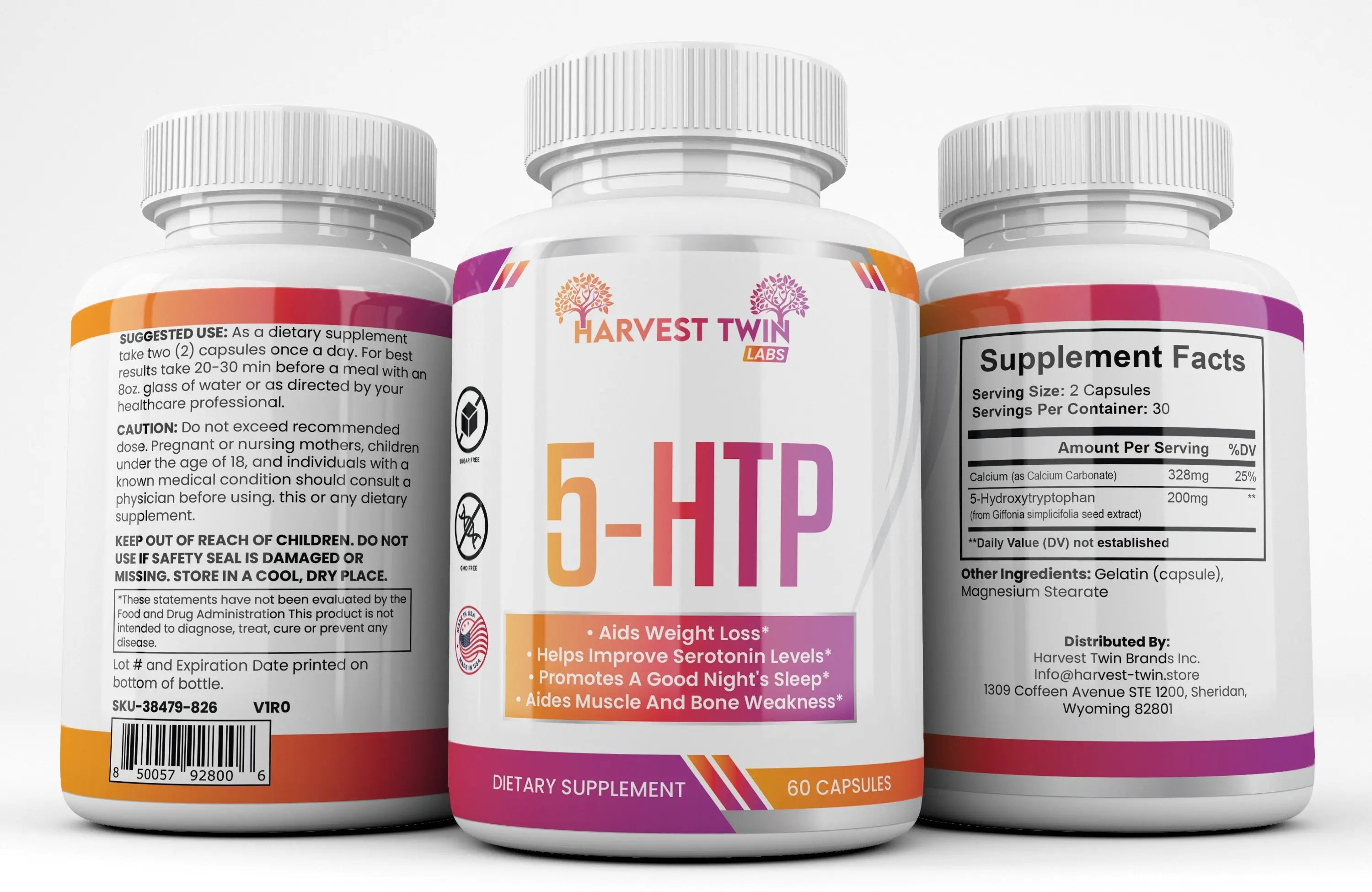 5-HTP Mood Enhancer Supplement for Increased Serotonin Levels-1