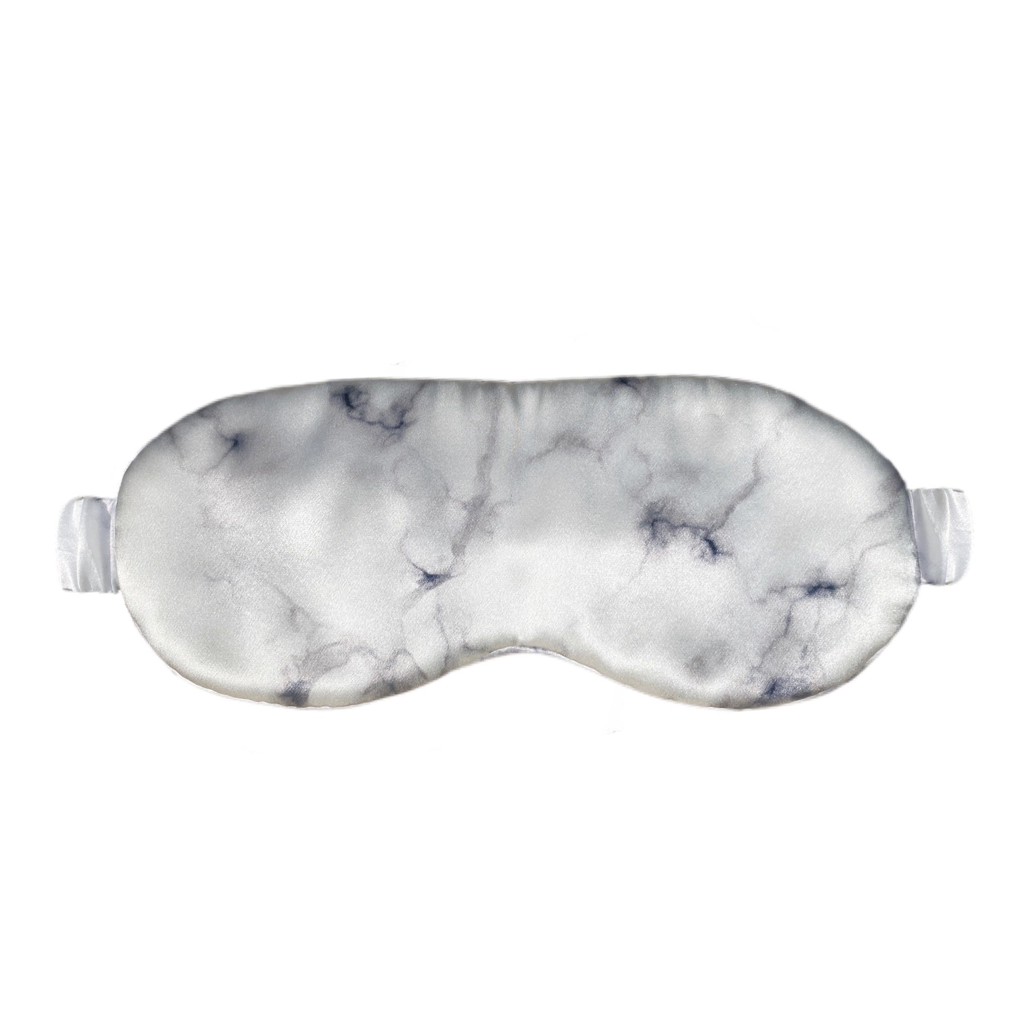 Premium Organic Silk Sleep Mask - Marble Print-0